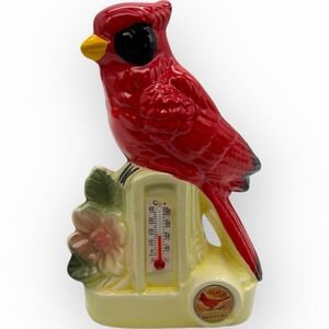 Vtg Collectible CERAMIC SOUVENIR KENTUCKY 4-1/2" Cardinal Thermometer Scotty